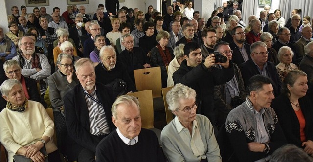 Der Hebelsaal war bei der Erffnung de...mbrche 1525 - 2025&#8220; sehr voll.   | Foto: Thomas Loisl Mink