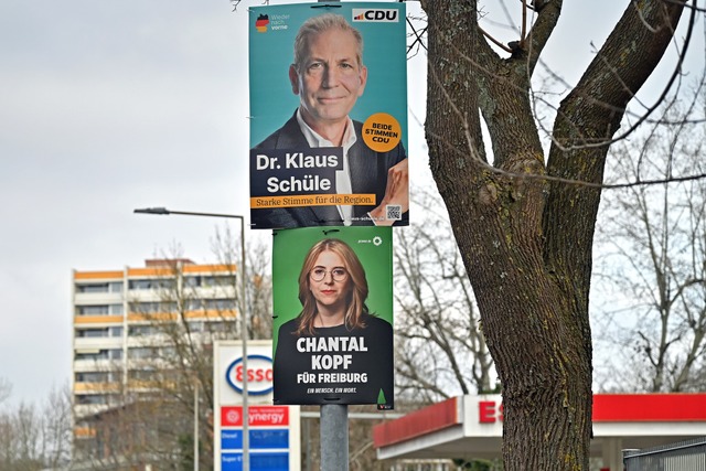 Ein knappes Rennen werden sich in Frei...(CDU) und Chantal Kopf (Grne) liefern  | Foto: Michael Bamberger