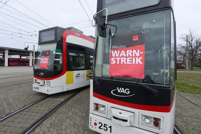 Streik bei VAG: In Freiburg stehen am Donnerstag Straenbahnen und Busse still