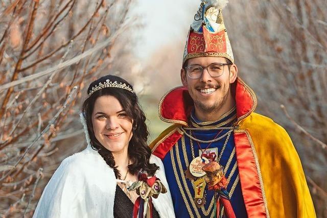 Valeska I und Luis I bernehmen zum Start der nrrischen Zeit das Zepter in Heitersheim