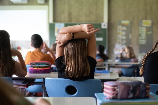 Wie geht es nach der Grundschule weite...ehlung, Leistungstest und Elternwille.  | Foto: Marijan Murat (dpa)