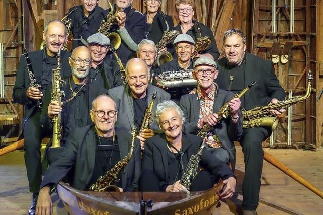 „Les Saxofous“ spielen am Wochenende im Alten Klavierdepot in Freiburg