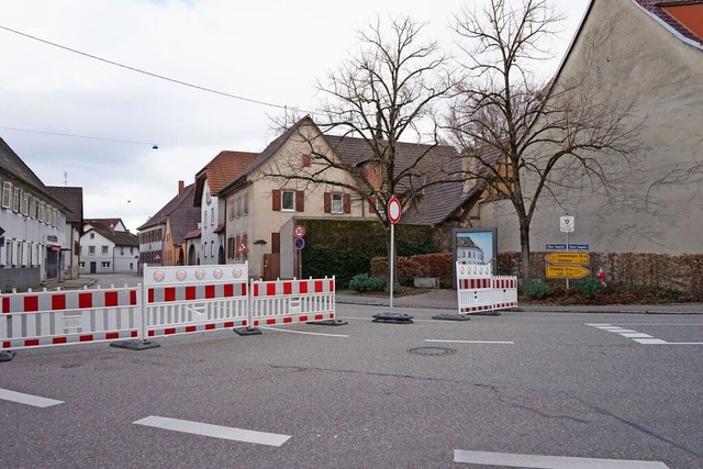 Die Durchfahrt ist momentan noch gespe...aus jedoch ausreichend gesichert sein.  | Foto: Sandra Decoux