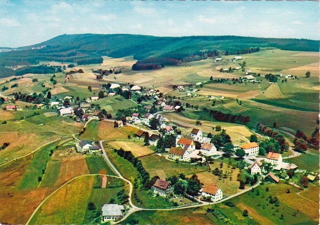 Ansicht auf Kappel von oben auf einer Postkarte von 1965  | Foto: privat