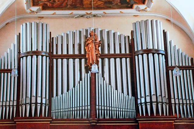 Die frhere Wehrer Kirchenorgel (1936 ...chtniskirche Sankt Josef in Auschwitz.  | Foto: Hansjrg Bader