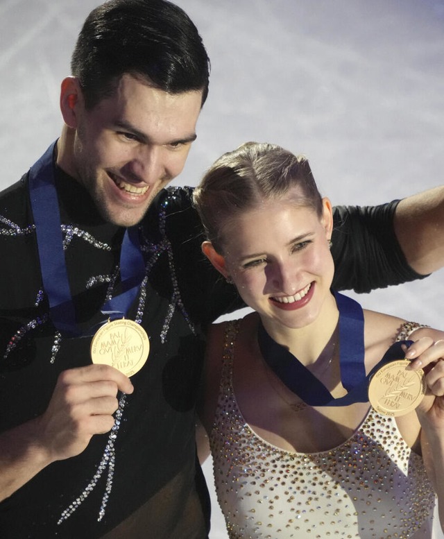 Minerva Hase und Nikita Wolodin  | Foto: dpa