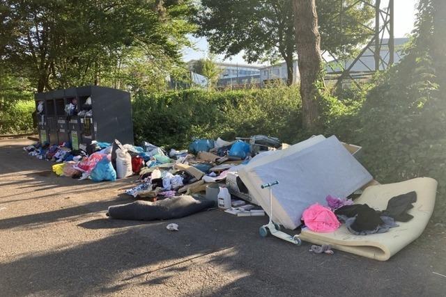 Altkleidercontainer als Mll-Hotspots - in Rheinfelden werden sie nun abgebaut