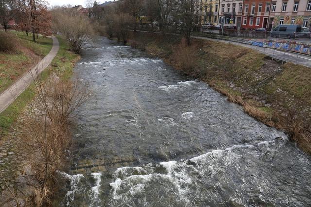 Eisbaden in der Dreisam in Freiburg ist verboten – darauf weist die Stadt nun hin