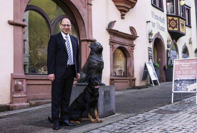 Rottweils Oberbrgermeister Christian Ruf sorgt sich um den Rottweiler.   | Foto: Philipp von Ditfurth (dpa)