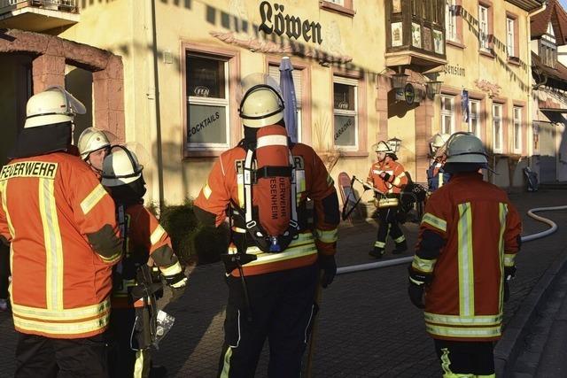 Feuerwehreinsatz in Friesenheim