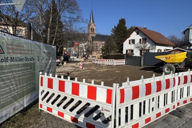 Umbau der Adolf-Mller-Strae in Schopfheim ist leicht in Verzug