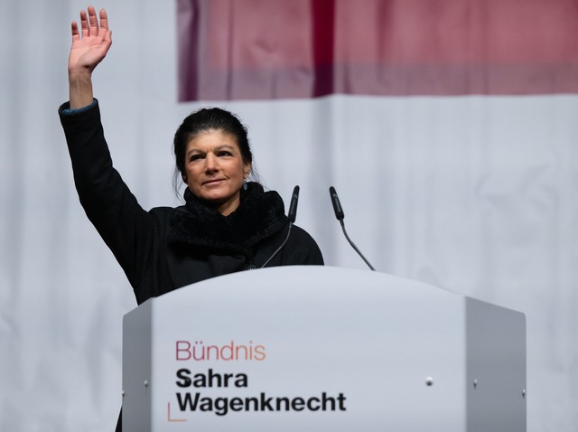 Parteigr&uuml;nderin Sahra Wagenknecht...g bei der Bundestagswahl. (Archivbild)  | Foto: Sven Hoppe/dpa