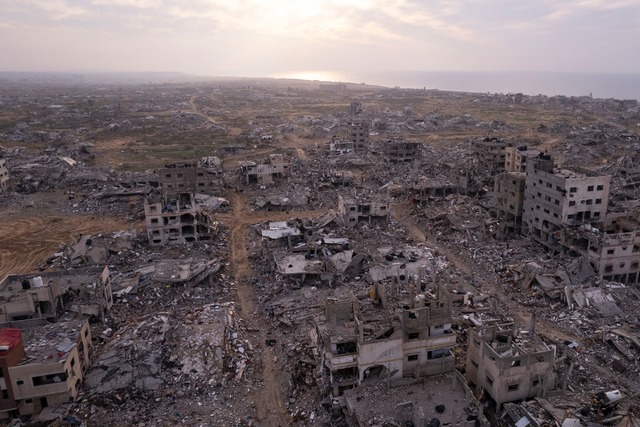 Zerst&ouml;rungen im Gazastreifen. (Archivbild)  | Foto: Mohamamd Abu Samra/AP/dpa