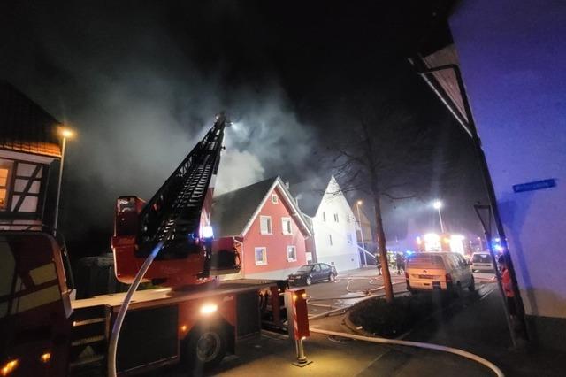 In einem Wohnhaus in Orschweier hat der Dachstuhl gebrannt