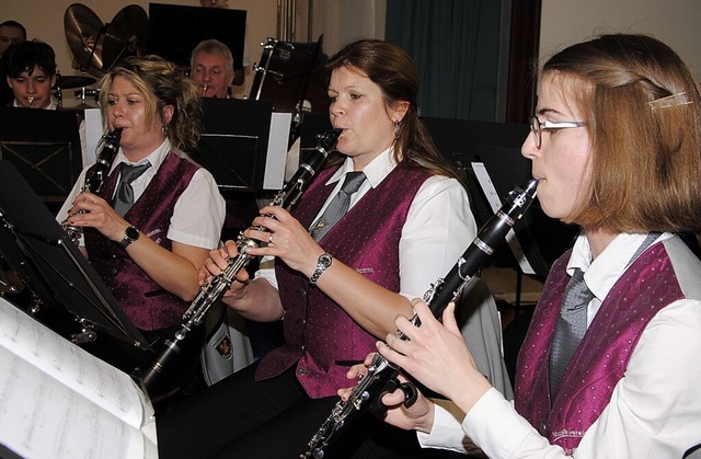 Der Musikverein Harpolingen bei seinem Frhjahrskonzert im vergangenen Jahr  | Foto: Hans-Walter Mark