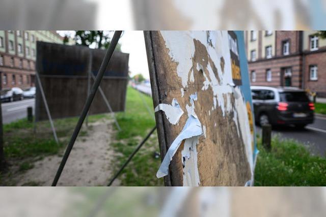 Vor der Bundestagswahl werden in Baden-Wrttemberg vor allem Wahlplakate beschdigt