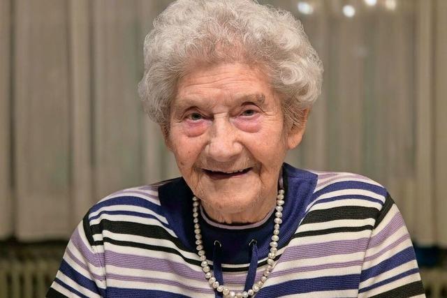 Monika Stocker ist mit 95 Jahren die lteste Schelingerin