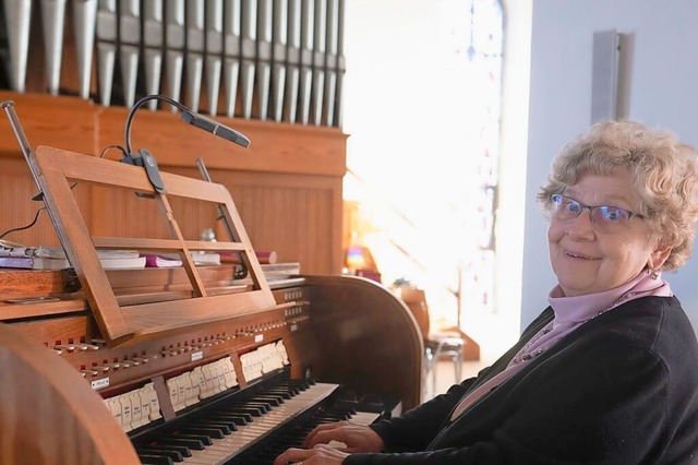 Elfriede Httlin war schon als Sechsjhrige von der Orgel fasziniert.  | Foto: Volker Mnch