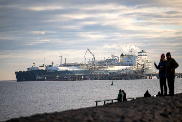 &Uuml;ber die Nordsee-Terminals kam 2024 im Vergleich zur Ostsee das meiste LNG.  | Foto: Sina Schuldt/dpa