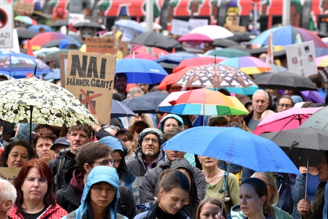 In Freiburg werden wieder viele Mensch...AfD auf die Strae gehen. (Archivbild)  | Foto: Rita Eggstein