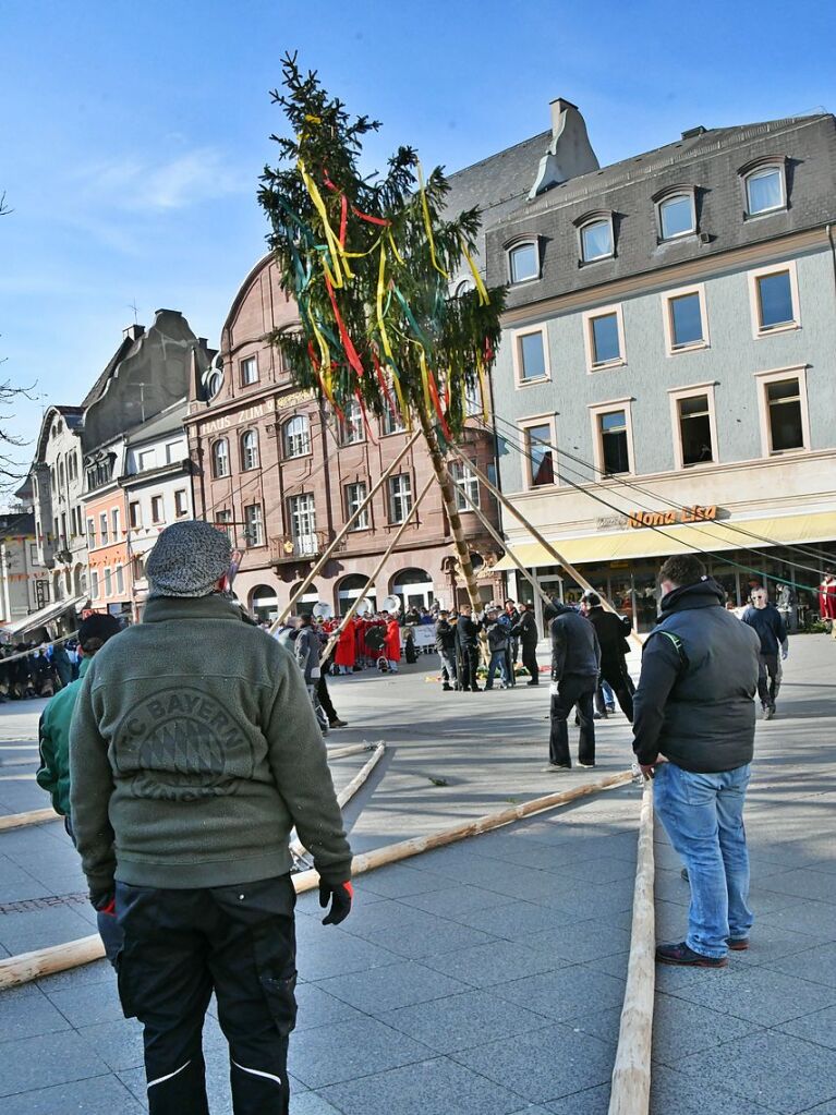 Impressionen vom Narrenbaumstellen in Lrrach