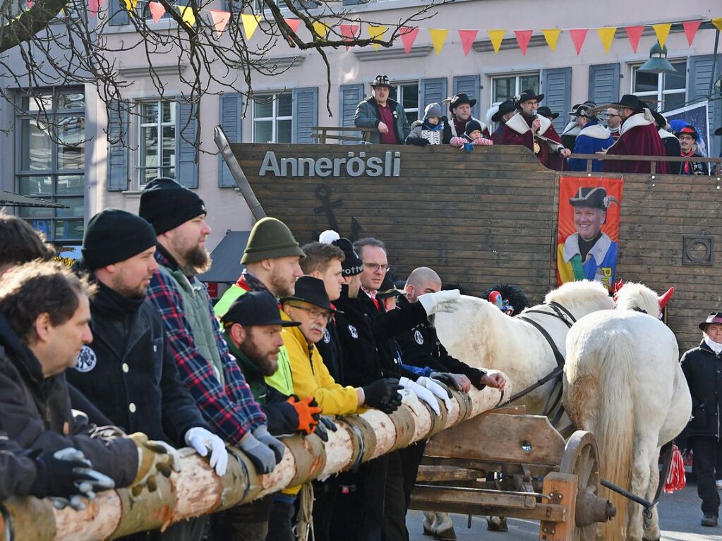 Impressionen vom Narrenbaumstellen in Lrrach