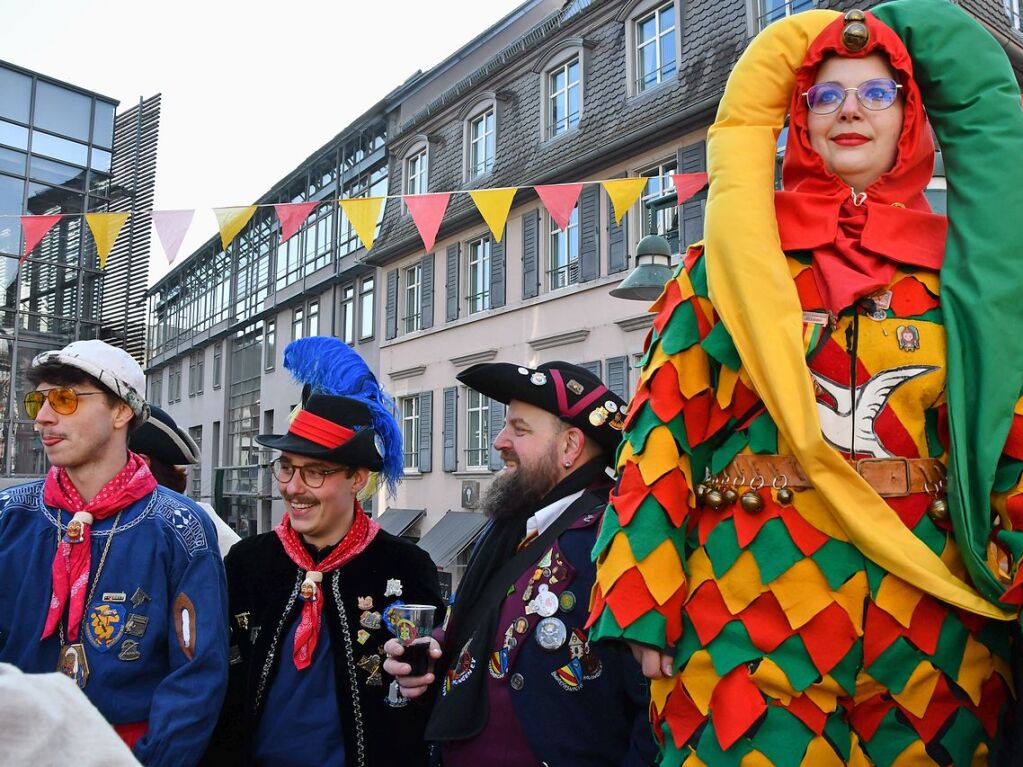 Impressionen vom Narrenbaumstellen in Lrrach