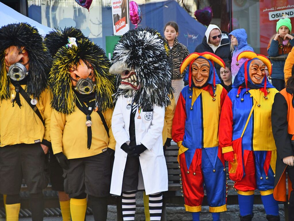 Impressionen vom Narrenbaumstellen in Lrrach