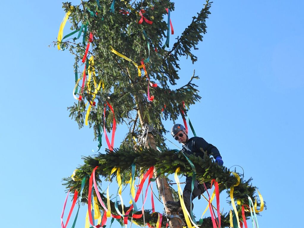 Impressionen vom Narrenbaumstellen in Lrrach