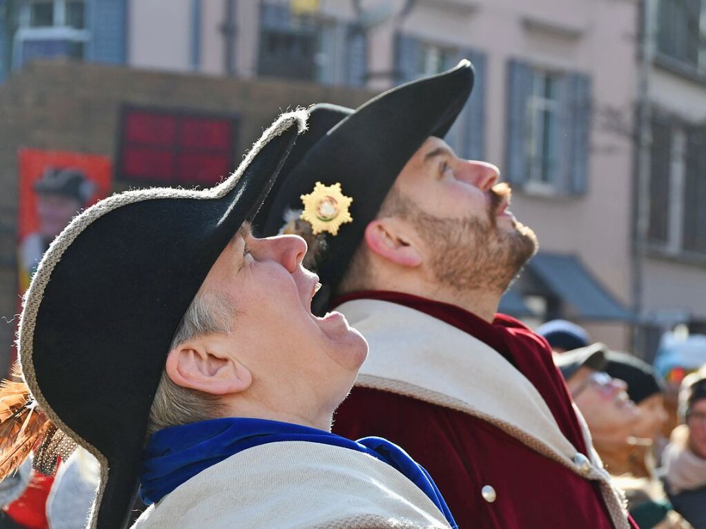 Impressionen vom Narrenbaumstellen in Lrrach