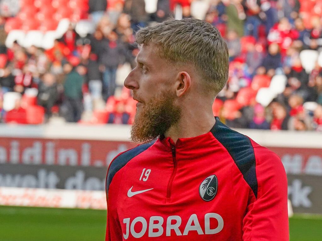 Erstmals im Trikot des SC Freiburg: Ex-Heidenheim-Spieler Jan-Niklas Beste.