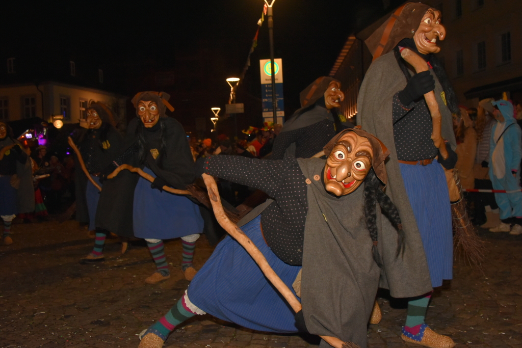 Frhlich zogen ber 80 Znfte, Fanfarenzge, Gugge-Musik- und Fasnachtsgruppen durch die Emmendinger Altstadt.