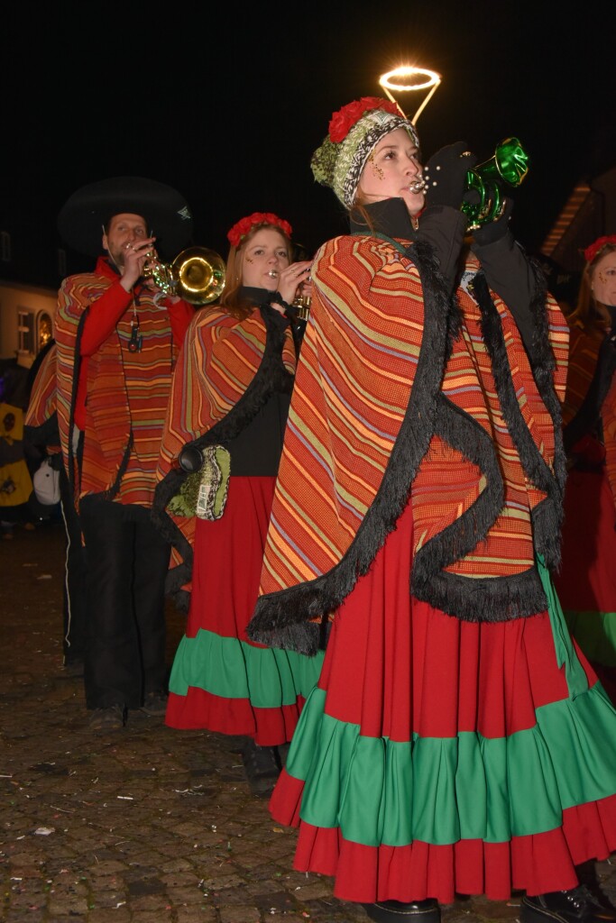 Frhlich zogen ber 80 Znfte, Fanfarenzge, Gugge-Musik- und Fasnachtsgruppen durch die Emmendinger Altstadt.