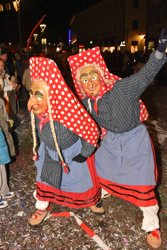 Frhlich zogen ber 80 Znfte, Fanfarenzge, Gugge-Musik- und Fasnachtsgruppen durch die Emmendinger Altstadt.