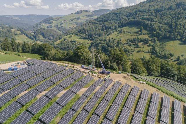 Beim Ausbau von Photovoltaik-Anlagen im Kreis Lrrach geht die Kurve "steil nach oben"