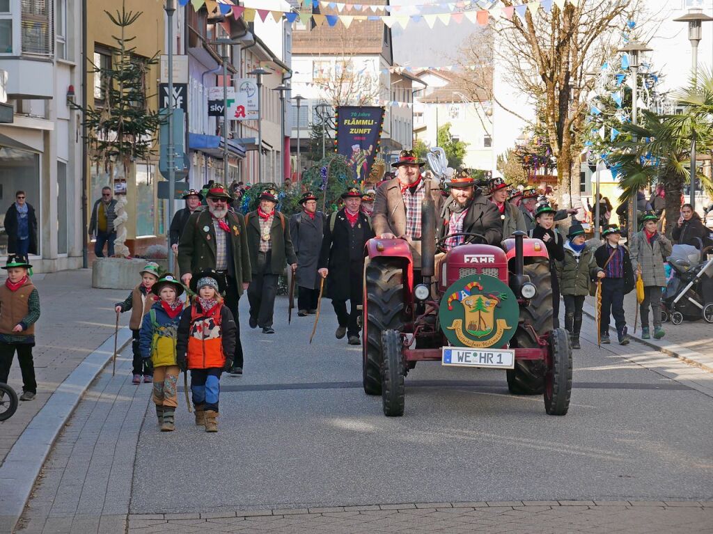 Die Narren sind los in Wehr und sorgen fr ausgelassene Stimmung.