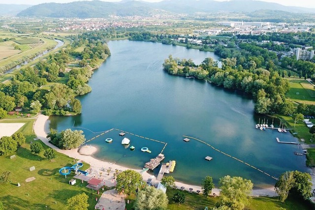 Der Gifizsee aus der Vogelperspektive  | Foto: Michael Saurer