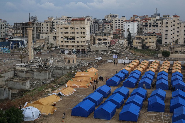 Die Verb&uuml;ndeten L&auml;nder Jorda...nschen aus dem Gazastreifen aufnehmen.  | Foto: Omar Ashtawy  Apaimages/APA Images via ZUMA Press Wire/dpa