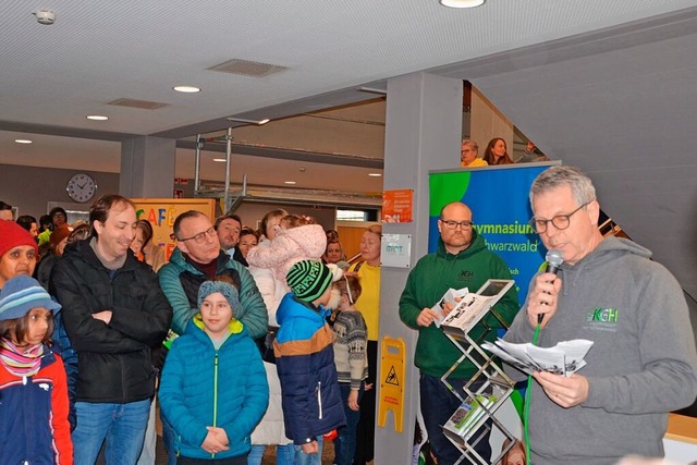 Schulleiter Frank Dreger bei seiner Er... Tag der offenen Tr am Kreisgymnasium  | Foto: Lucia Rseler