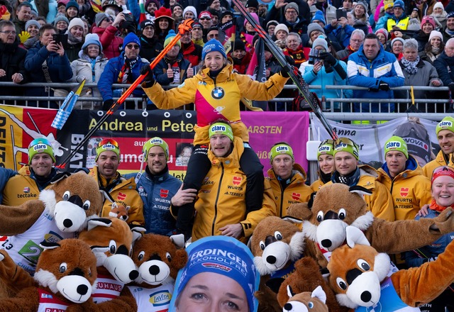 Franziska Preu&szlig; &uuml;berragte in diesem Winter bislang.  | Foto: Sven Hoppe/dpa