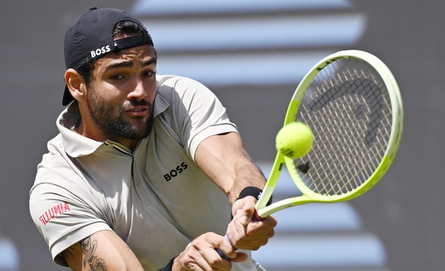 Matteo Berrettini strebt im Juni auf d...hof seinen dritten Stuttgart-Titel an.  | Foto: Marijan Murat/dpa