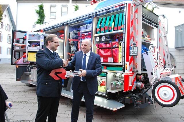 Bei der Feuerwehr Emmendingen legt Kommandant Ralf Kesselring seine mter nieder