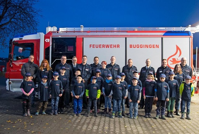 Die Kinderfeuerwehr von Buggingen hat ...oto stammt aus dem Grndungsjahr 2019.  | Foto: Volker Mnch