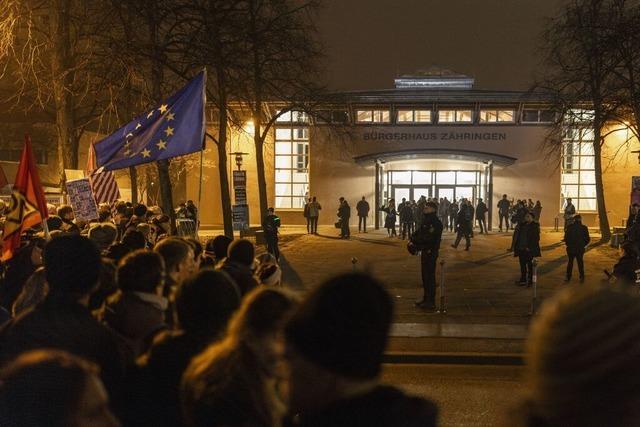 Aufregung um Polizeireiter nach Grodemo gegen AfD in Freiburg - und Mann soll Hitlergru gezeigt haben