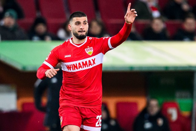 VfB-Nationalspieler Deniz Undav will n...n den VfL Wolfsburg wieder dabei sein.  | Foto: Tom Weller/dpa