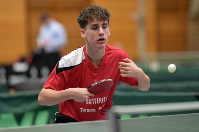 Cosmo Schmitt von den TTSF Hohberg ist vor dem Derby zuversichtlich