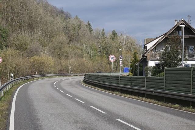 Wehr beschliet Tempo 70 auf der B34