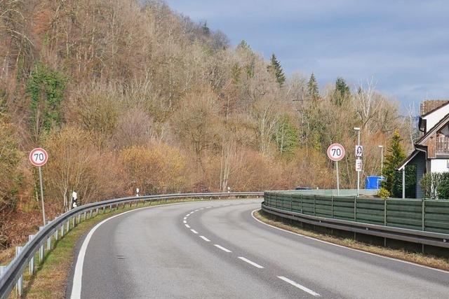 Wehr beschliet Tempo 70 auf der B34