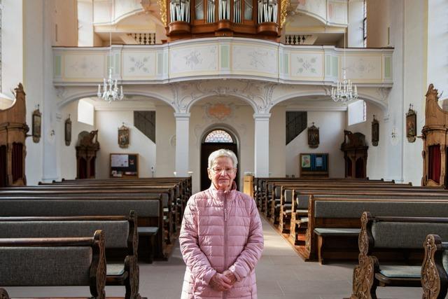 Die Merdingerin Agathe Ehret singt seit 75 Jahren im Kirchenchor und denkt nicht ans Aufhren