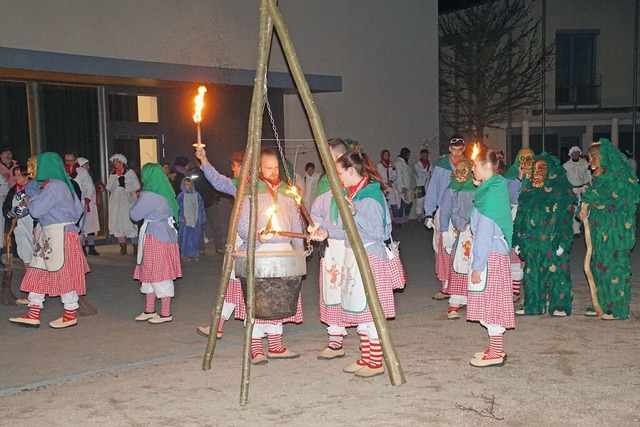 In den Startlchern: Die Narrenzunft Oberhausen  | Foto: Ilona Huege